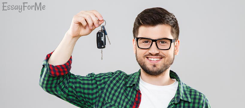 Student with Car Keys